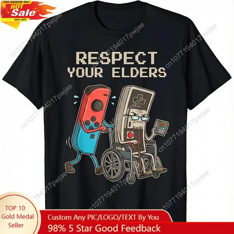 Gaming Console With - Funny Retro Gamer Graphic T-Shirt Soft