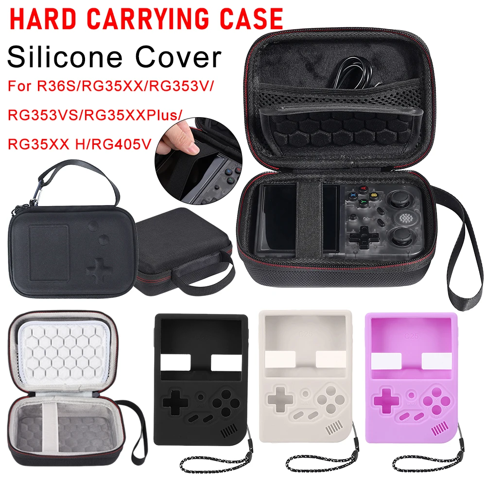Gaming Console R36S - Portable Carrying Case For RG35XX Series/RG353V/RG353VS/R36S/RG405V