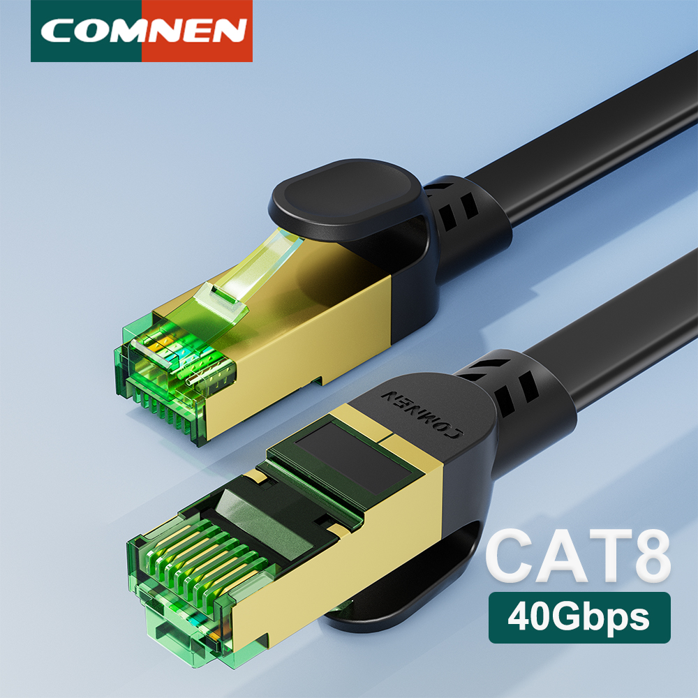 Lan Cable Gaming - COMNEN New Cat8 Flat 40Gbps Ethernet