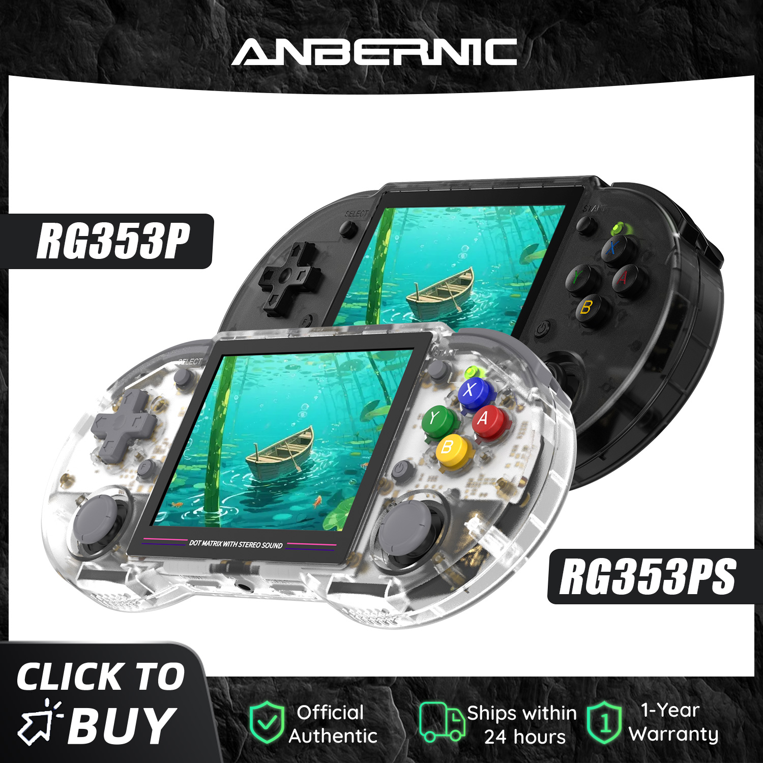 Gaming Console Android - Anbernic RG353P RG353PS 64 Bit Retro