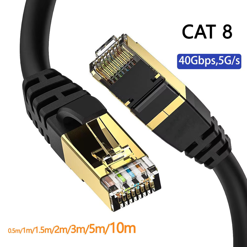 Lan Cable Gaming - Cat 8 Ethernet Round Cable LAN