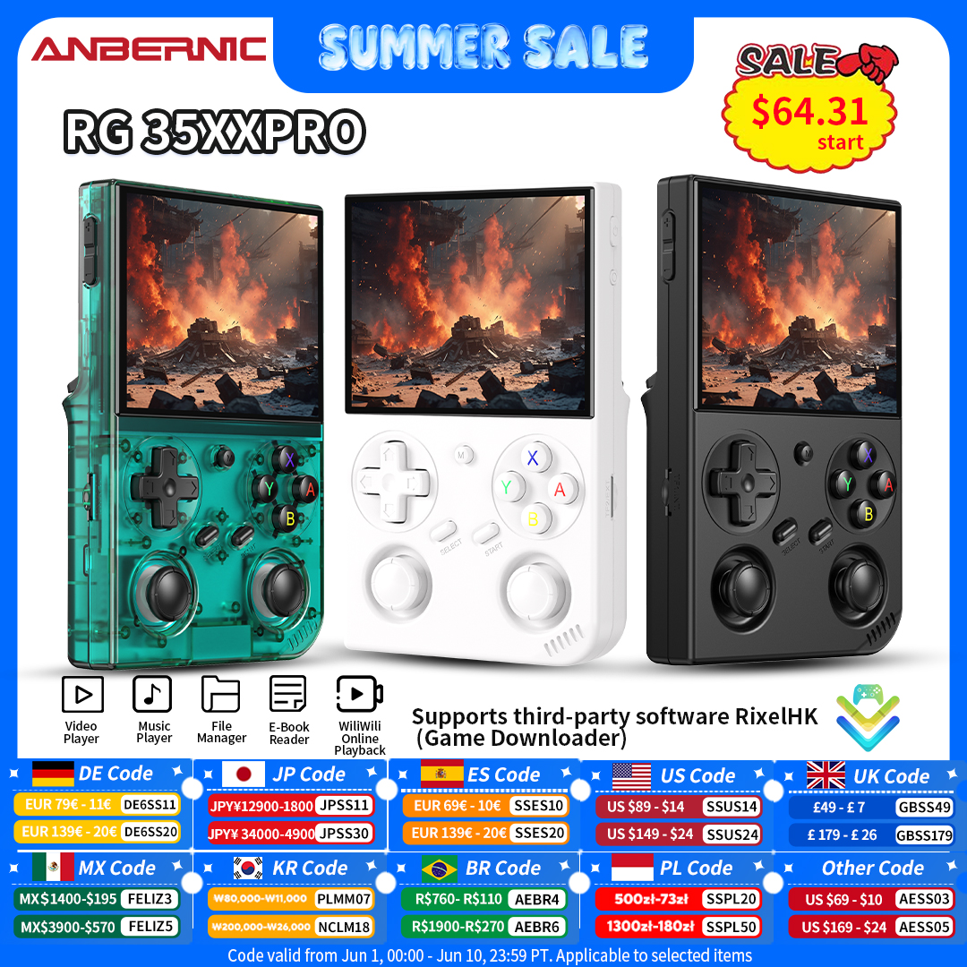 Gaming Console And Tv - Anbernic RG 35XXPro Retro Handheld Game