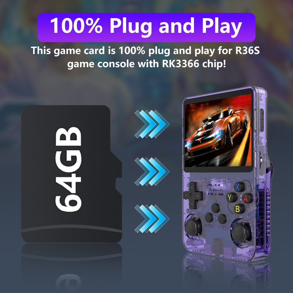 64GB Game Card for R36S Retro  - Gaming Console R36S avis et prix