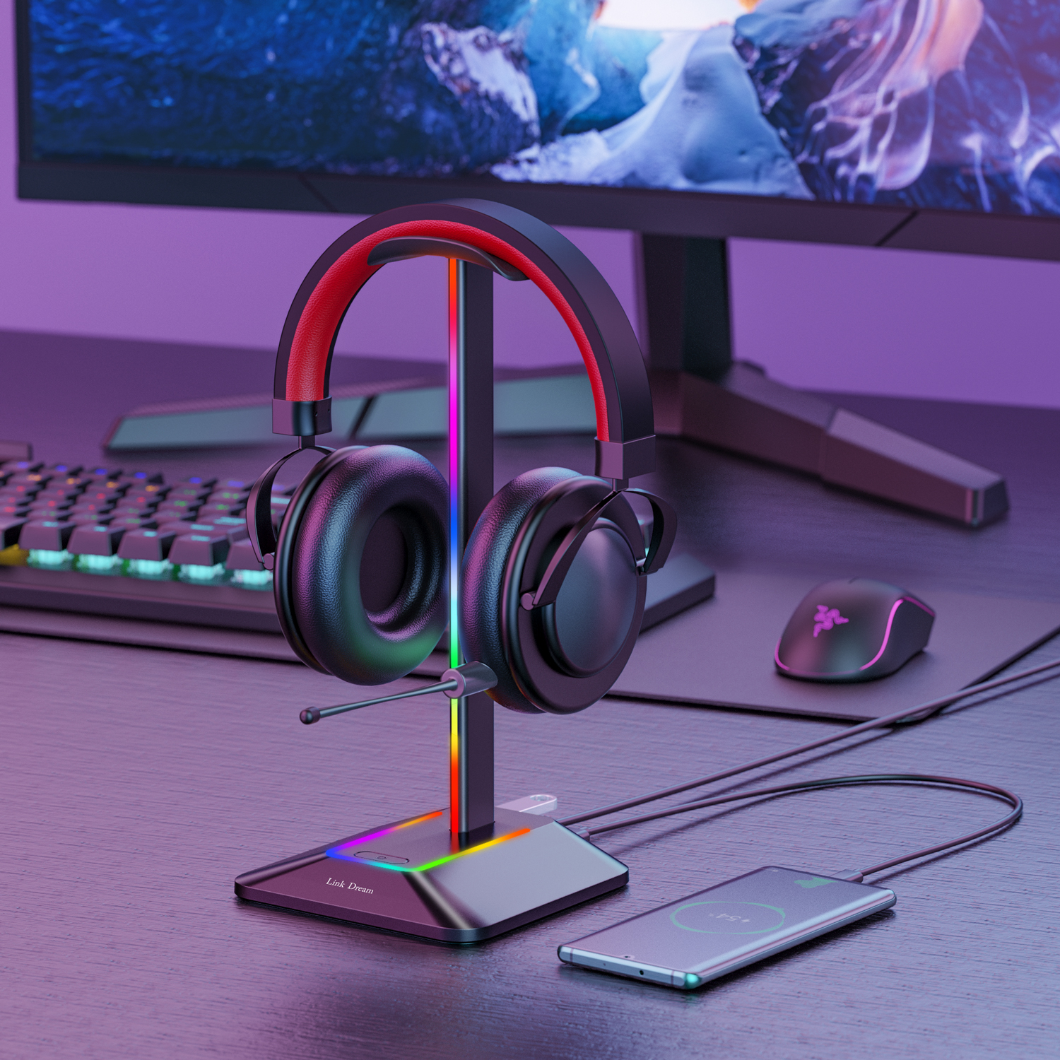 New Bee Z8 RGB Headphones Stan - Headset Gaming Console avis et prix