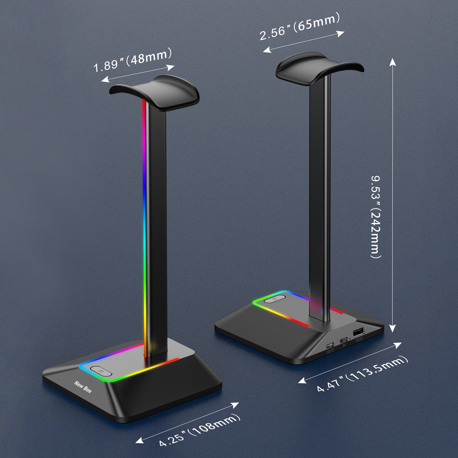 New Bee Z8 RGB Headphones Stan - Headset Gaming Console avis et prix