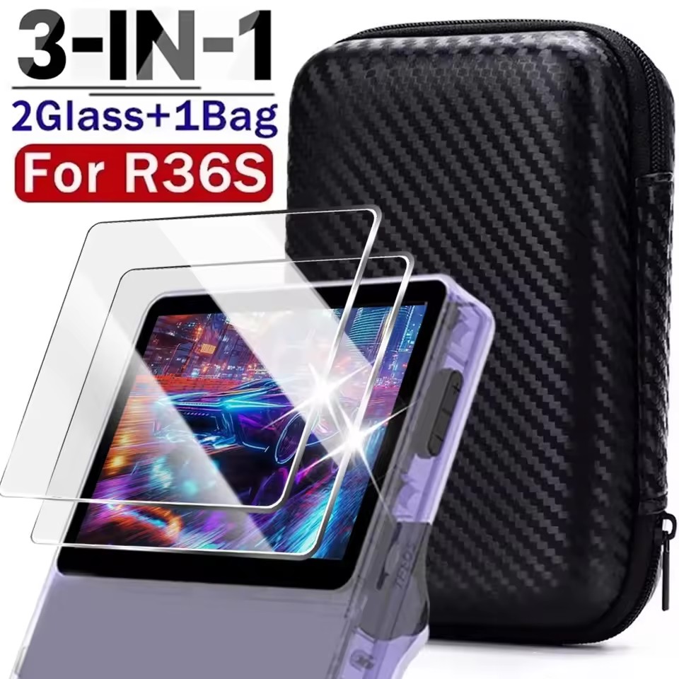 3 IN 1 Carrying Storage Case w - Gaming Console R36S avis et prix