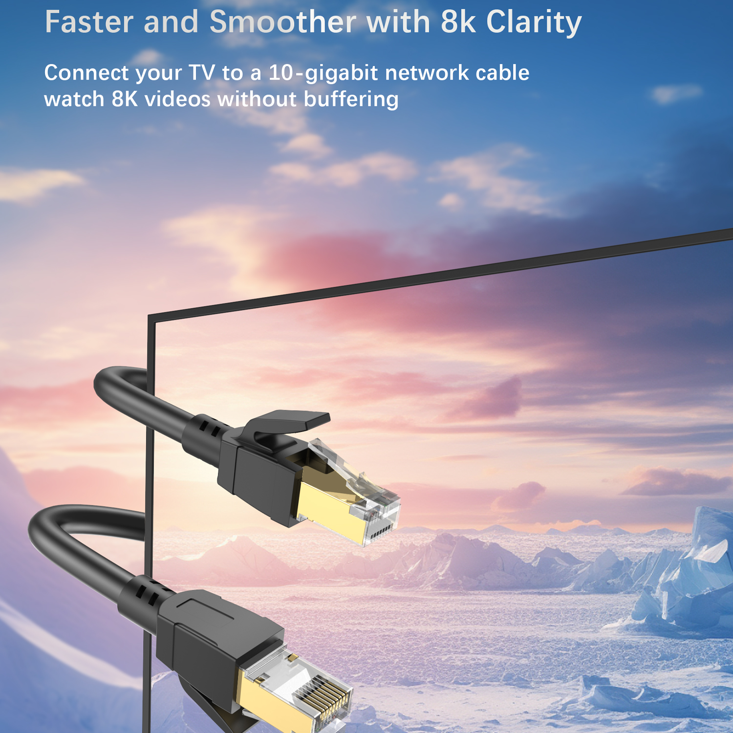 Cat8 Ethernet Cable 2000Mhz CA - Lan Cable Gaming avis et prix