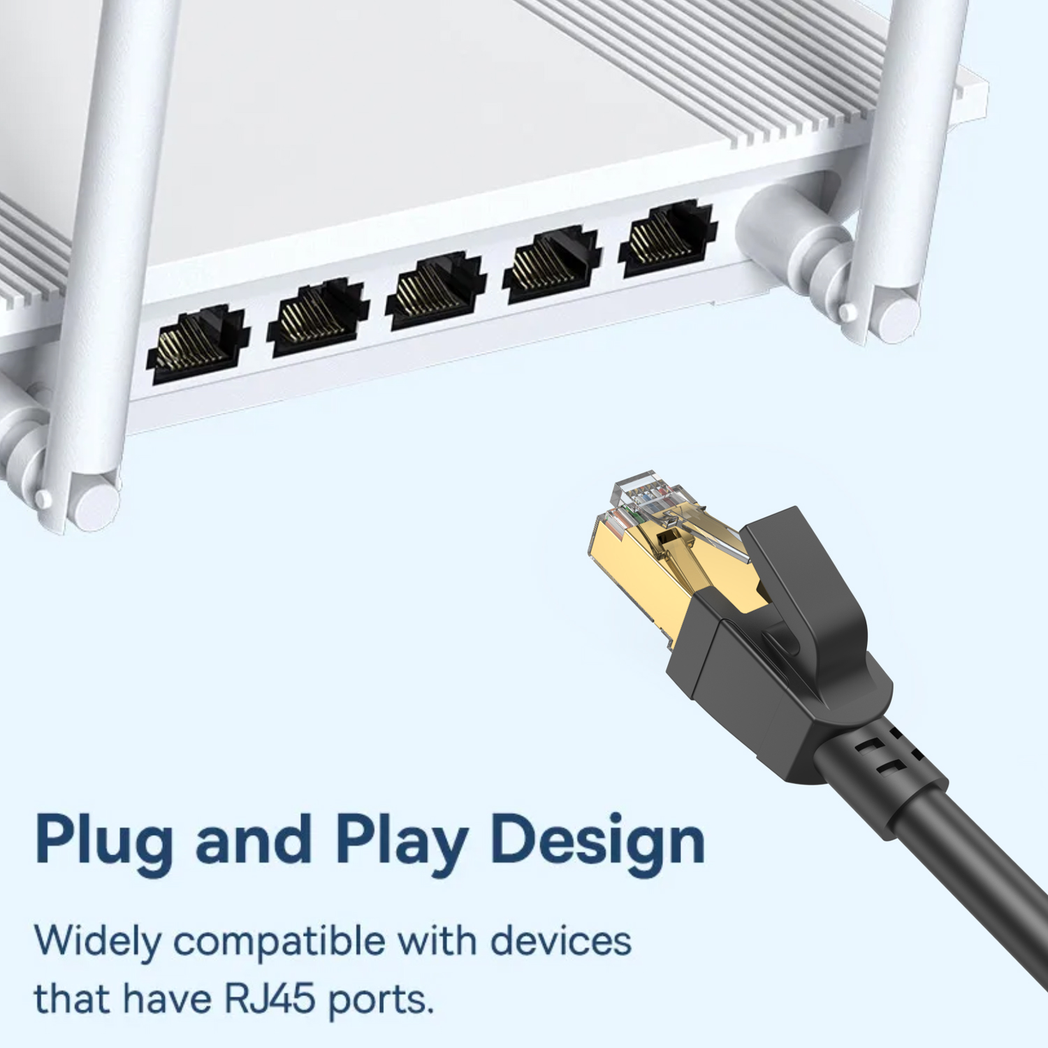 Cat8 Ethernet Cable 2000Mhz CA - Lan Cable Gaming avis et prix