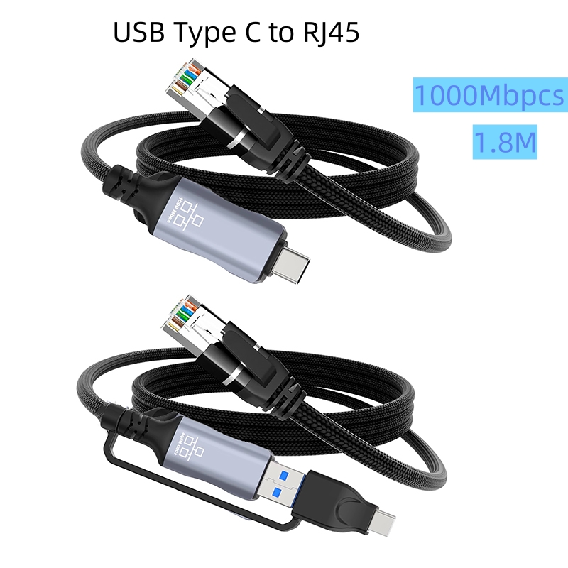 1.8M USB Type-C to RJ45 Ethern - Lan Cable Gaming avis et prix