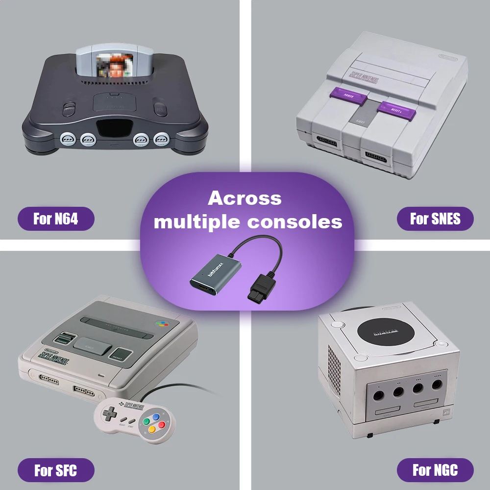Bitfunx 720P Svideo / AV To HD - Gaming Console All In One avis et prix
