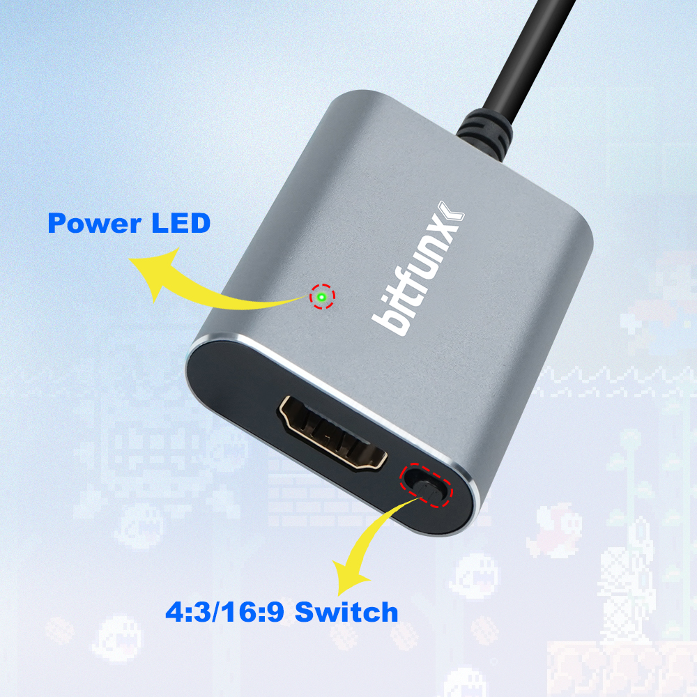 Bitfunx 720P Svideo / AV To HD - Gaming Console All In One avis et prix