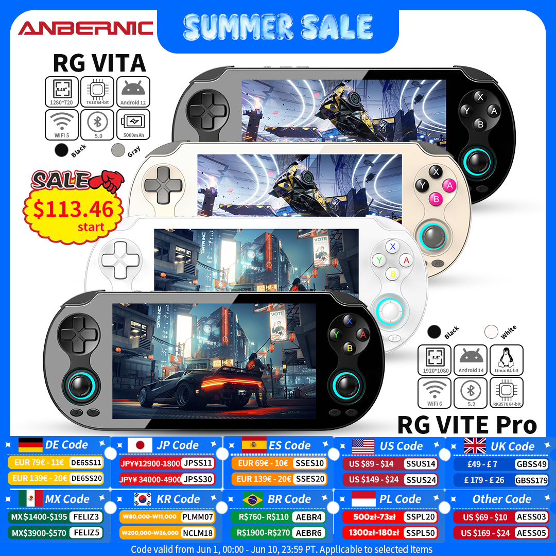 Anbernic RG VITA / RG VITA Pro - Gaming Console Gta avis et prix