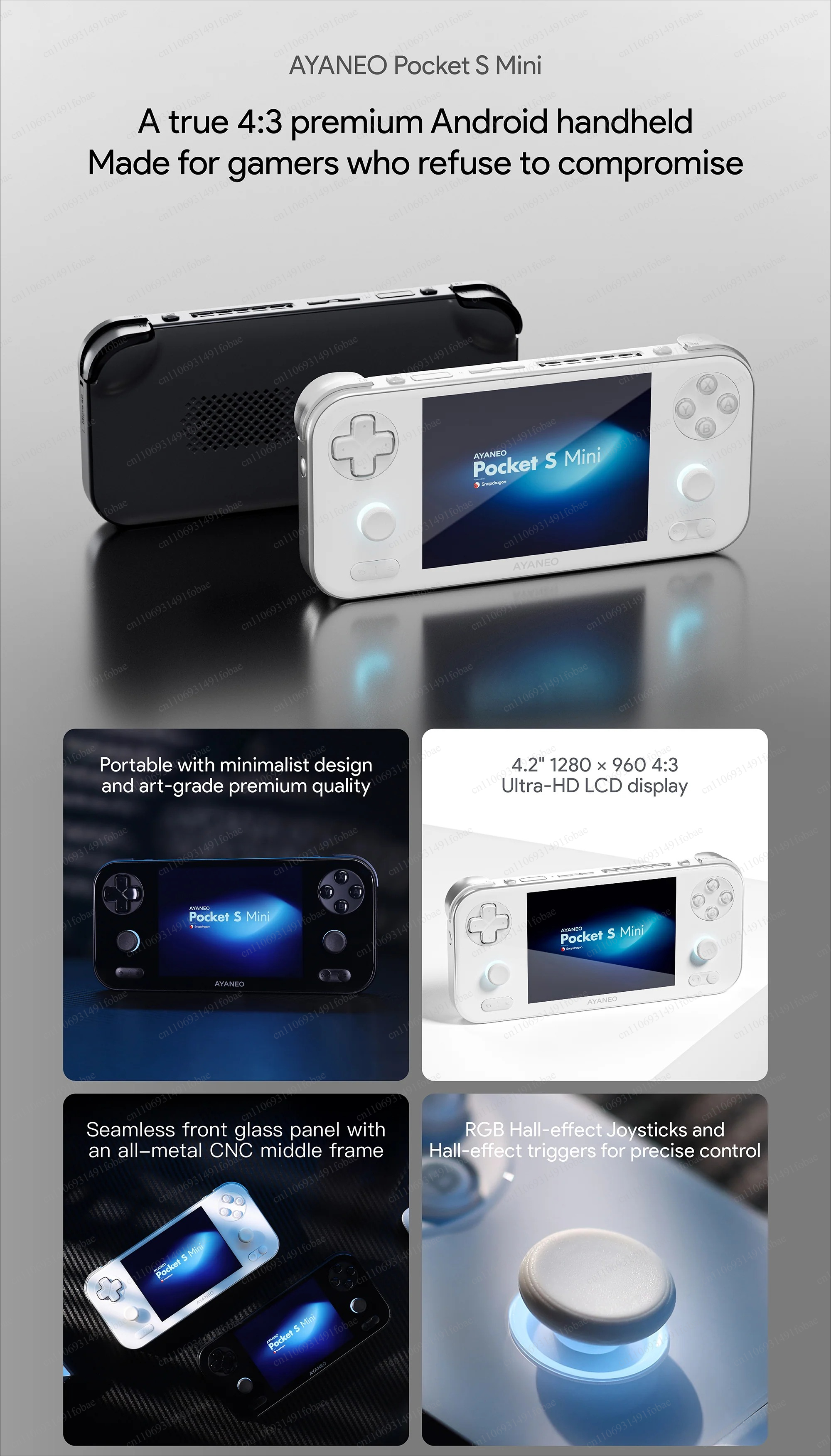 AYANEO Pocket S Mini Retro Han - Gaming Console With avis et prix