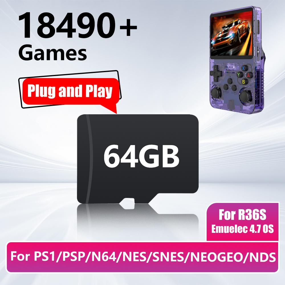 64GB Game Card for R36S Game C - Gaming Console R36S avis et prix
