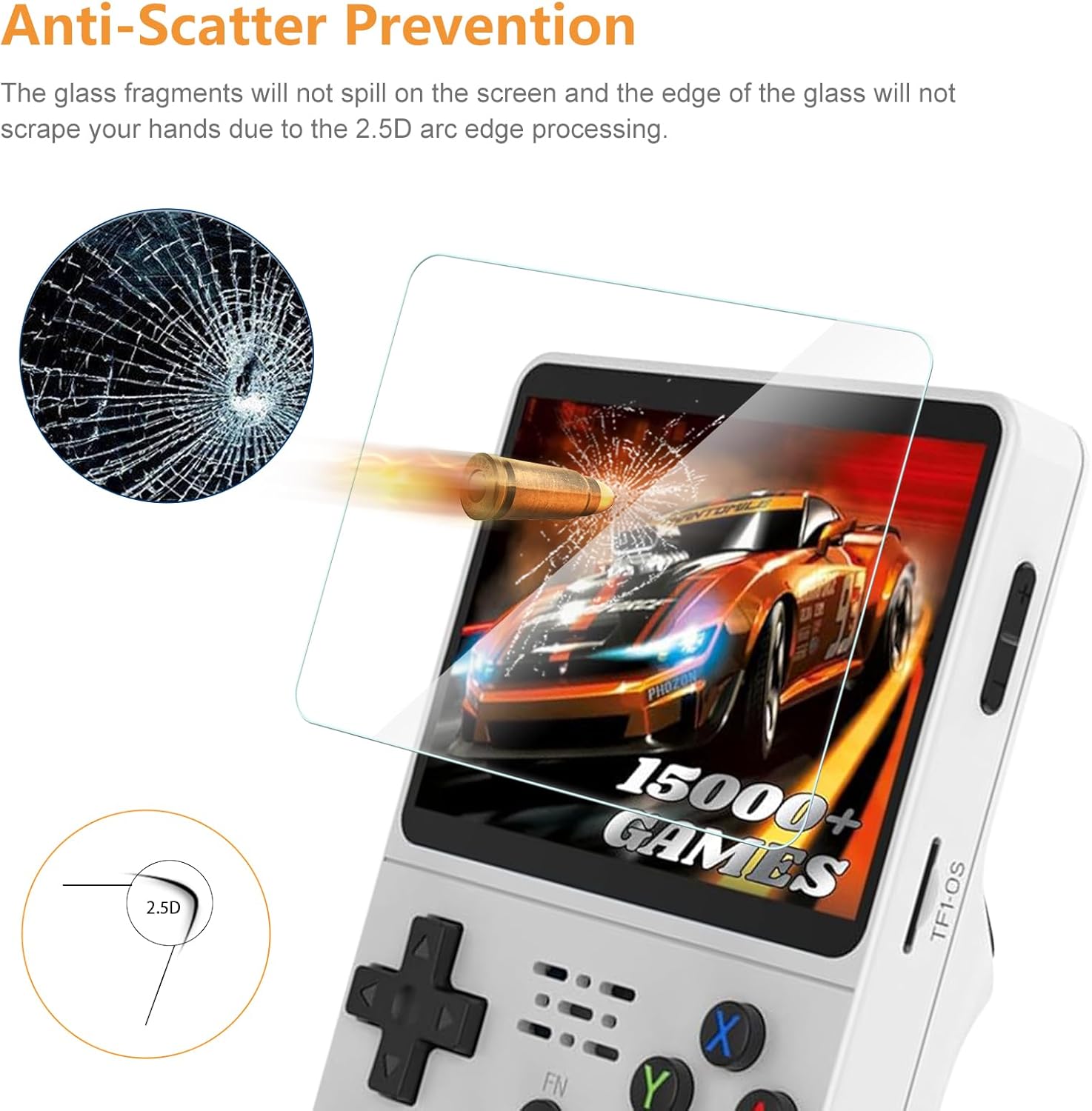 4 IN 1 Case+Glass for R36S Gam - Gaming Console R36S avis et prix
