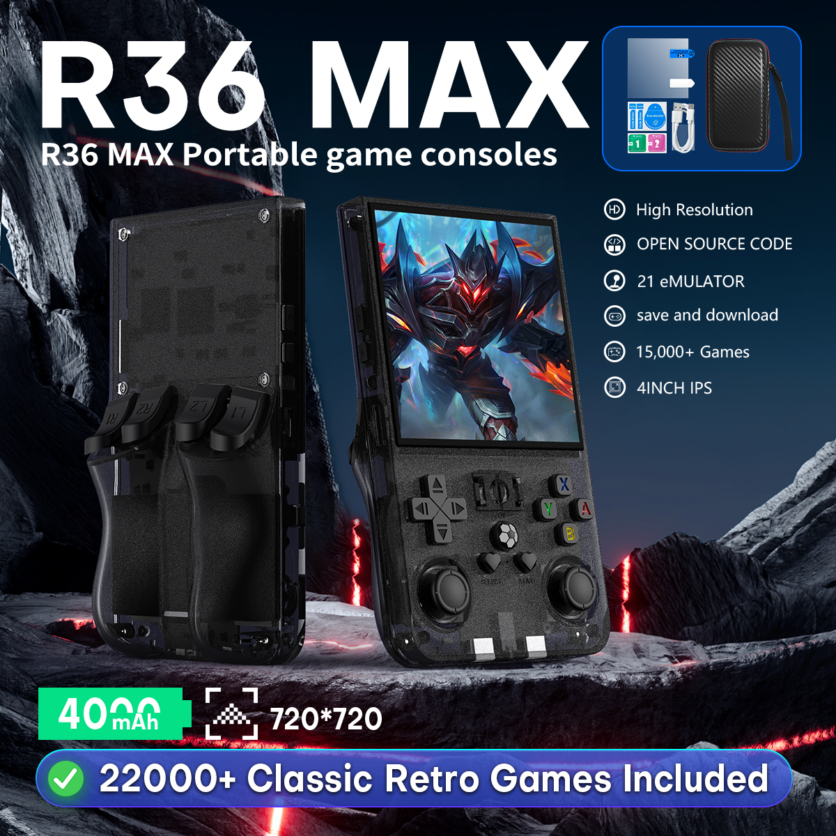 Open Source R36MAX Portable Vi - Gaming Console All In One avis et prix