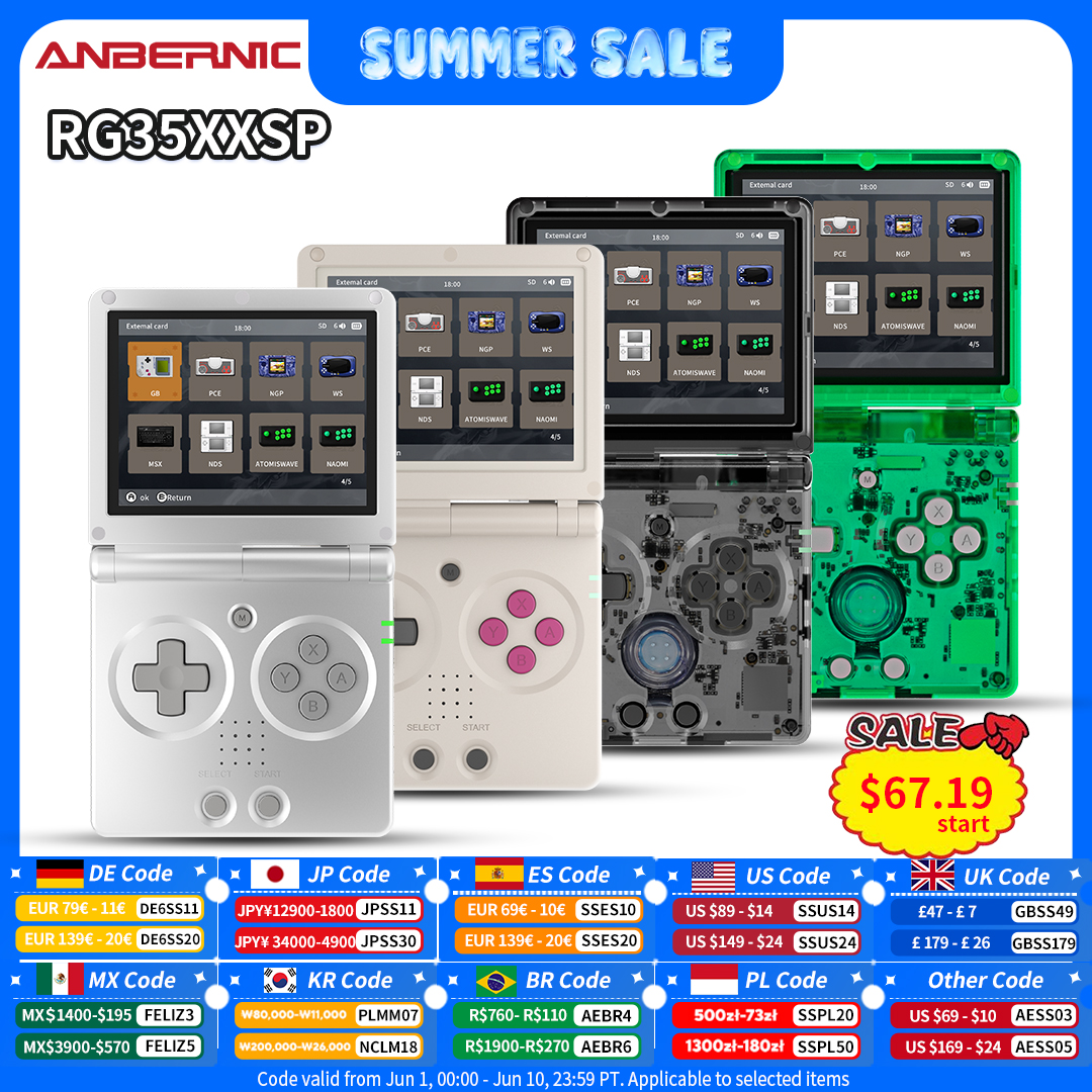Anbernic RG35XXSP Retro Flip H - Gaming Console All In One avis et prix