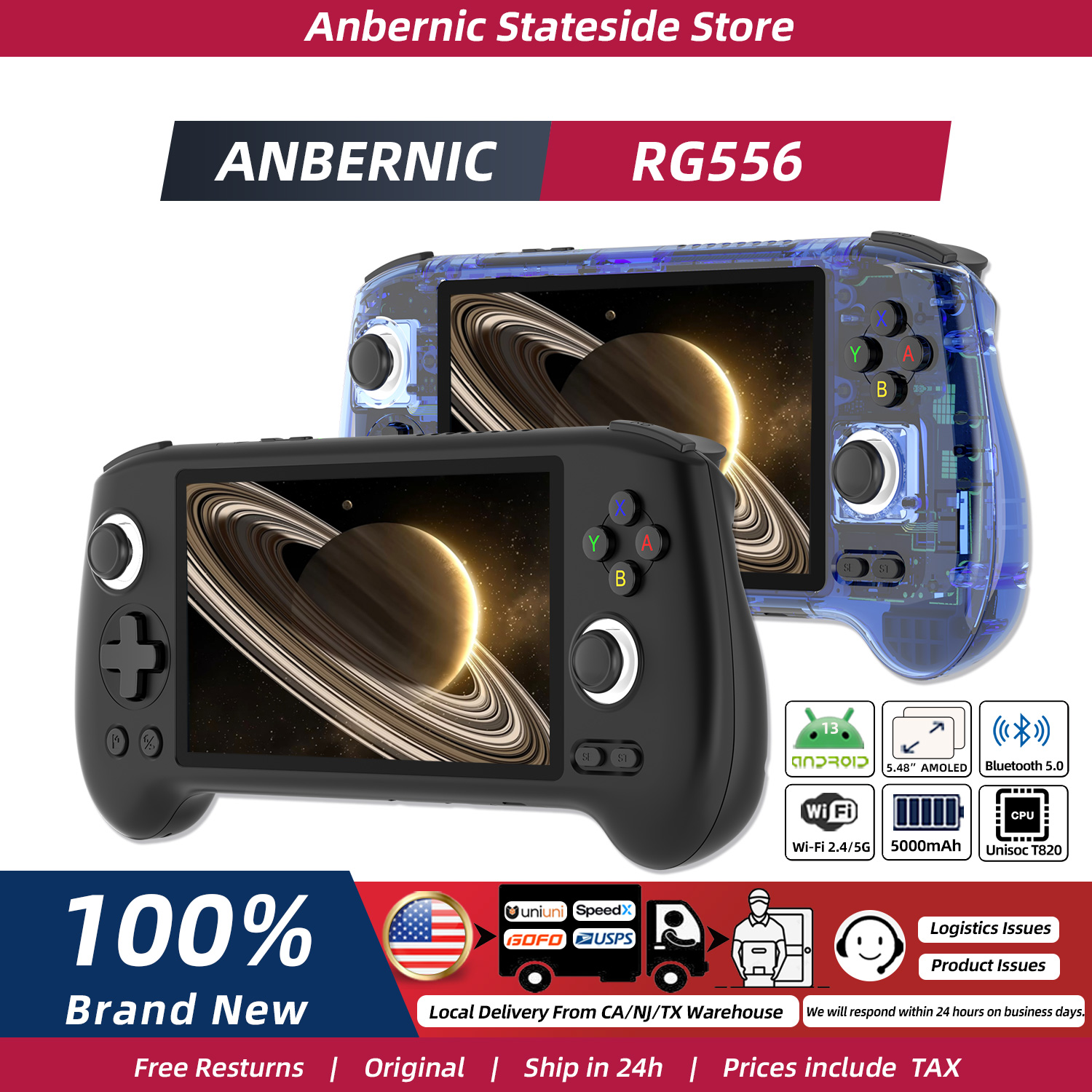 ANBERNIC RG556 Retro Handheld  - Gaming Console Android avis et prix