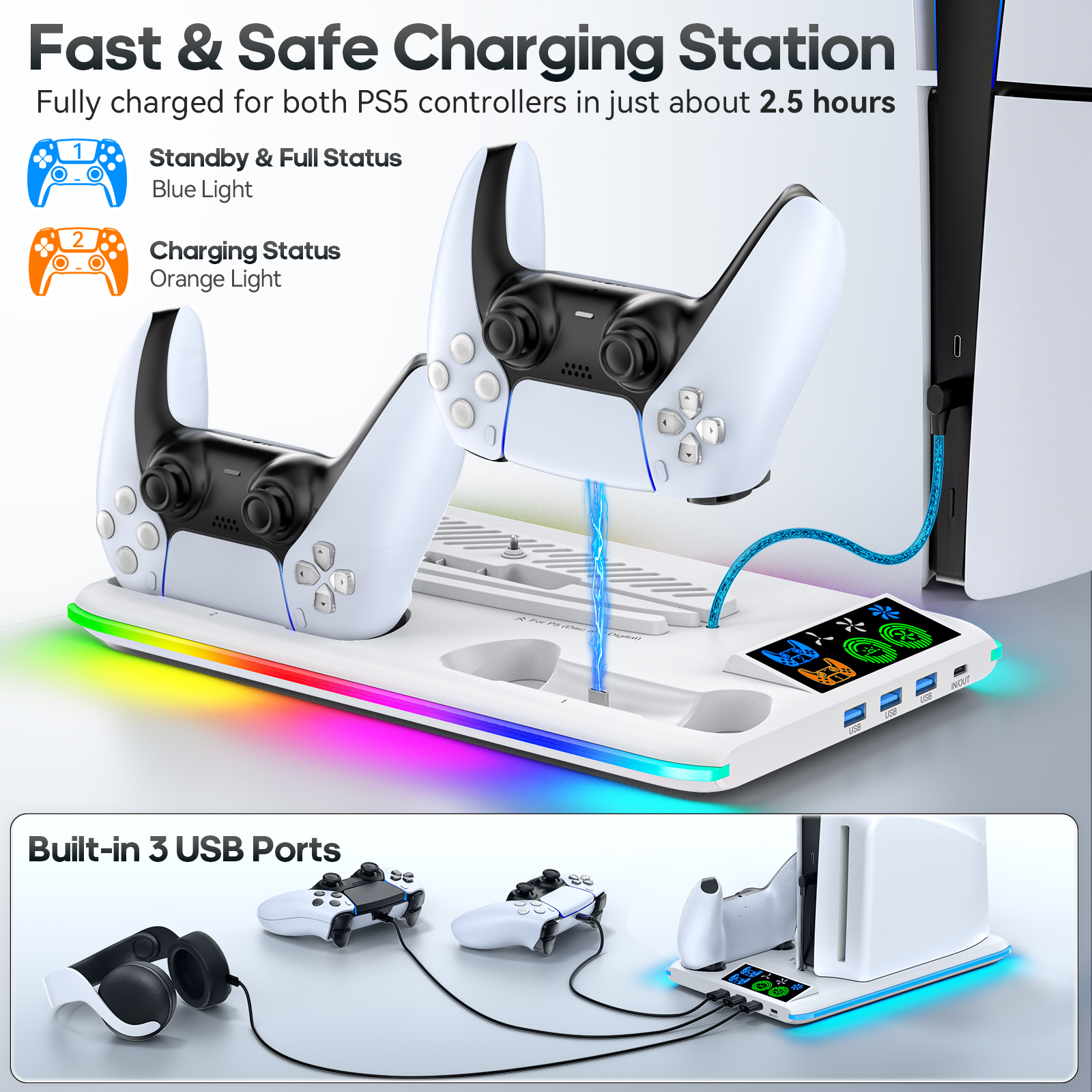 Game Stand For Sony PS5 Consol - Gaming Console Station avis et prix