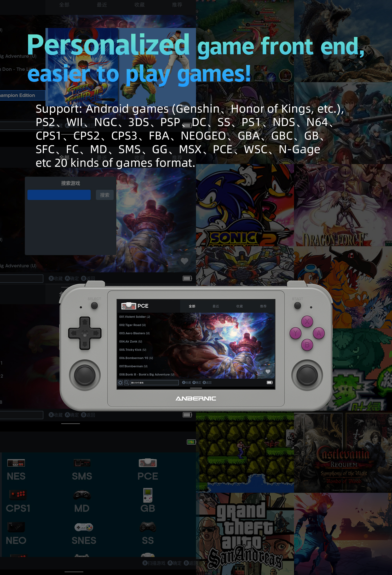 ANBERNIC RG505 Handheld Game C - Gaming Console Android avis et prix