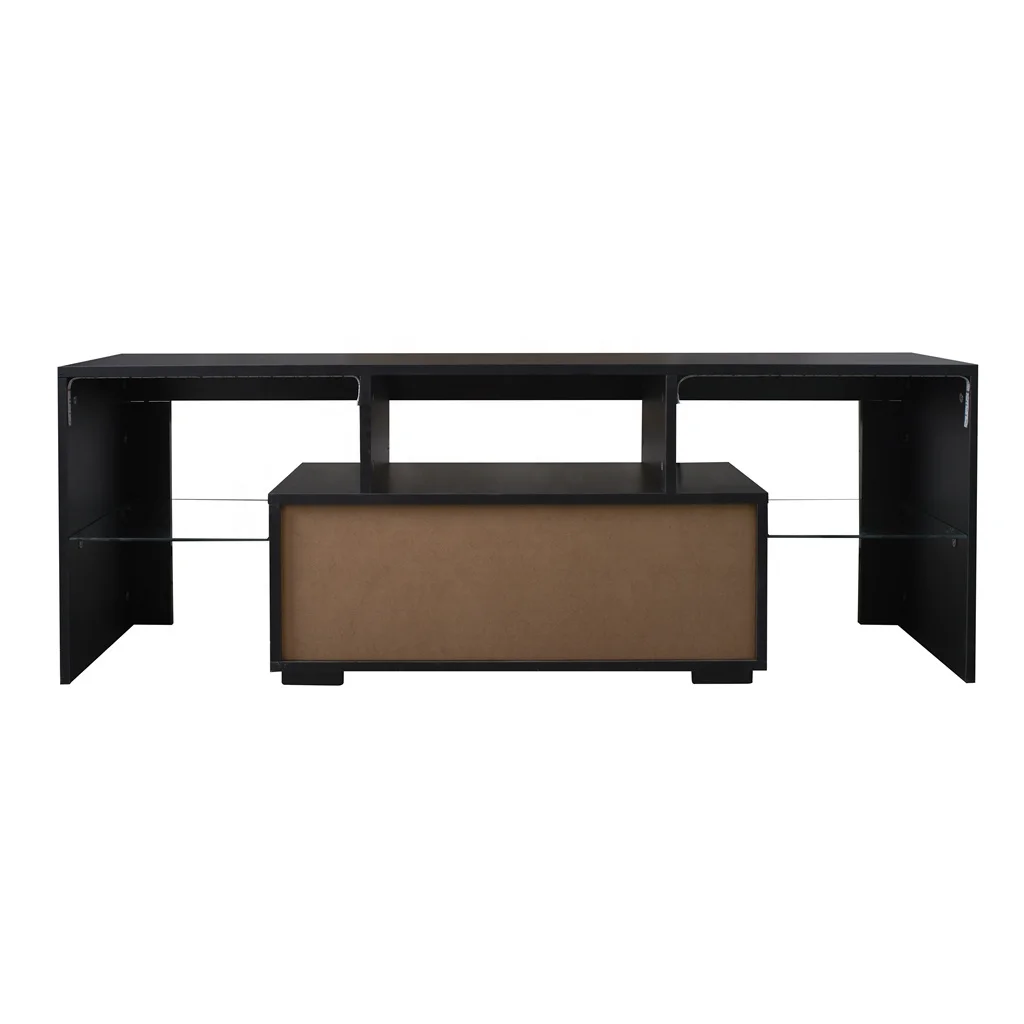 #Black TV Stand with LED RGB L - Gaming Console And Tv avis et prix
