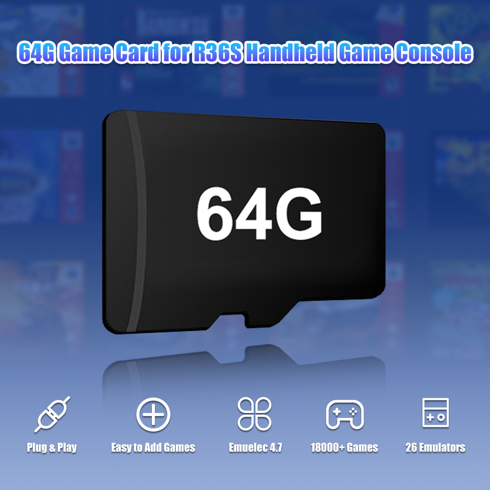 64G Game TF Card for R36S Vide - Gaming Console R36S avis et prix