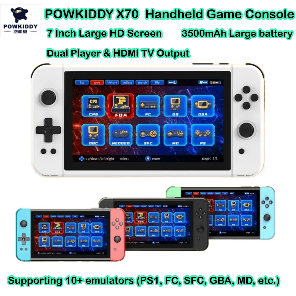 Powkiddy X70 Handheld Game Con - Gaming Console And Tv avis et prix