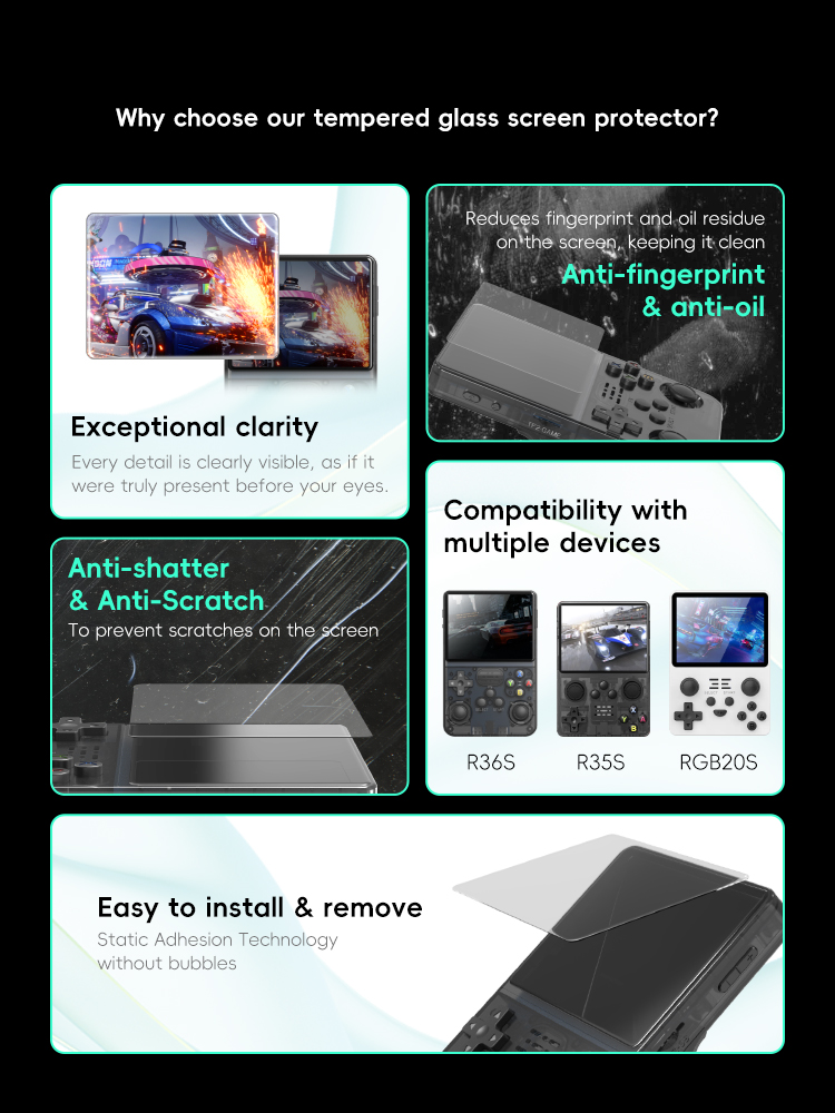 DATA FROG Tempered Glass Scree - Gaming Console R36S avis et prix