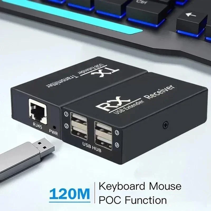 120M 4 Port USB Extender Over  - Lan Cable Gaming avis et prix